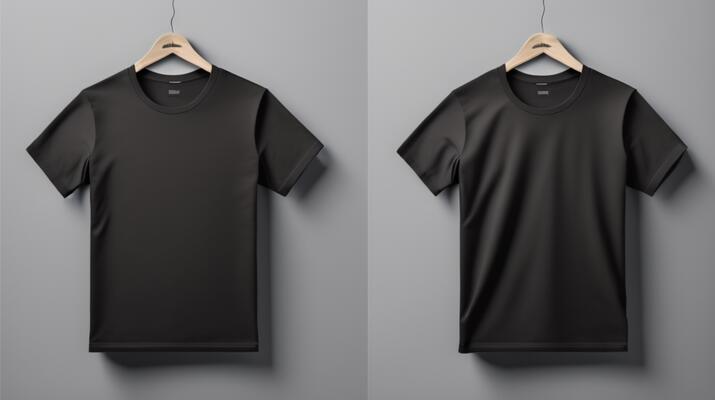 Black T Shirt Front And Back Stock Photos, Images and Backgrounds for