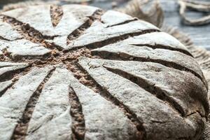 Rye bread with nuts and seeds photo