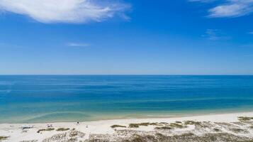 Aerial view of the beach at Perdido Key photo