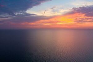 mobile bay at sunset in daphne, alabama photo