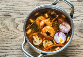 Thai tom yum soup photo