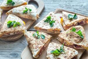 Mexican Quesadillas closeup photo