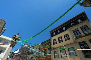 The streets in the center of Vila Real, Portugal. June 30 2023. photo