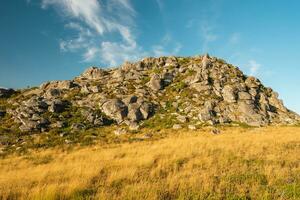 Sunset at the mountains in Albergaria da Serra, Portugal. photo