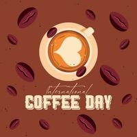 International Day of Coffee Social media Post banner vector