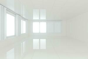 Empty room with white background,abstract conception,3d rendering. photo