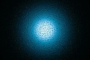 Glass with water drops on it, 3d rendering. photo