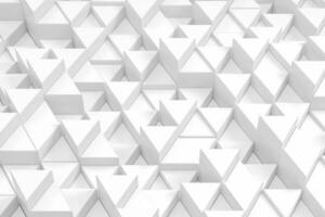 Repeating triangle cubes background, 3d rendering. photo