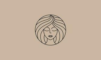 belleza mujer logo vector