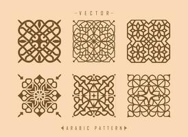 Arábica modelo Arte medio oriental estilo modelo vector