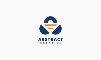 Vector design elements for your company logo, abstract blue icon. Modern logotype, business corporate template.