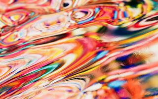 Abstract flowing liquid, 3d rendering. photo