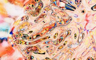 Abstract flowing liquid, 3d rendering. photo