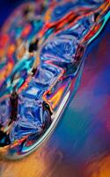 Abstract flowing liquid, 3d rendering. photo