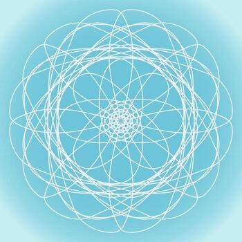 copo de nieve vector resumen forma en azul degradado antecedentes