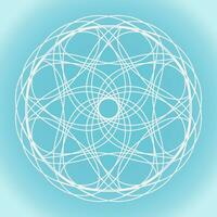 copo de nieve vector resumen forma en azul degradado antecedentes