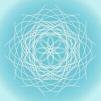 copo de nieve vector resumen forma en azul degradado antecedentes