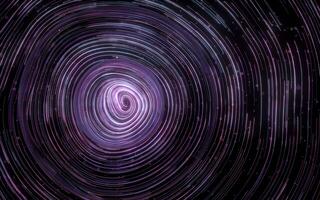 Purple curve lines vortex, fantasy background, 3d rendering. photo