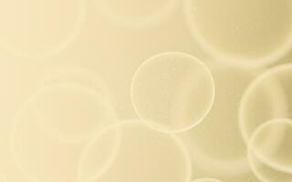 Golden transparent bubble background, 3d rendering. photo