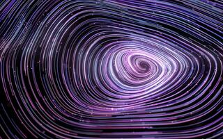 Purple curve lines vortex, fantasy background, 3d rendering. photo