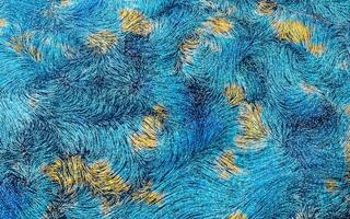 Abstract flowing lines, flowing particles, 3d rendering. photo