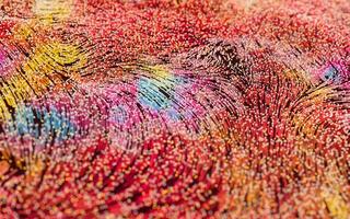 Abstract flowing lines, flowing particles, 3d rendering. photo