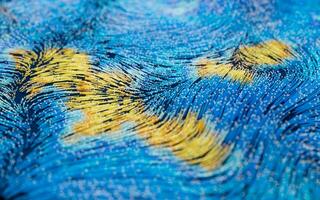 Abstract flowing lines, flowing particles, 3d rendering. photo