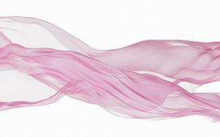 Pink silk clothes flying with white background, 3d rendering. photo