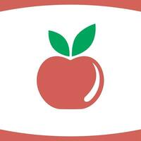 Red Apple Modern Logo Vector