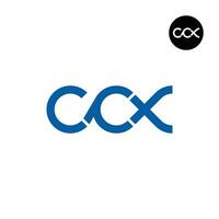Letter CCX Monogram Logo Design vector