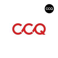letra CCQ monograma logo diseño vector