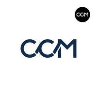 Letter CCM Monogram Logo Design vector