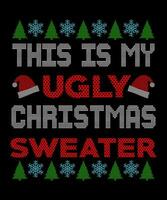 This is my ugly christmas sweater vector