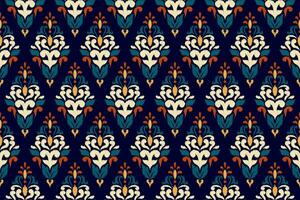 Ikat ethnic oriental seamless pattern traditional. design for clothing,fabric,carpet,wallpaper,texture,wrapping vector
