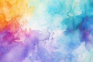 Abstract watercolor background. Hand-painted background. Illustration. Abstract colorful watercolor background for graphic design, AI Generated photo