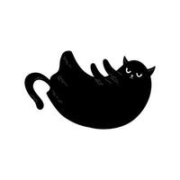 Black Ghost Cat vector