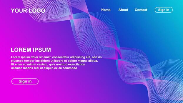 resumen antecedentes moderno diseño. aterrizaje página. modelo para sitio web o aplicación vector. vector