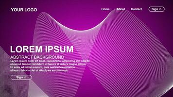 Abstract background modern design. Landing Page. Template for website or app. Vector. vector