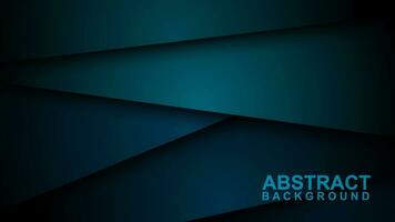 Turquoise green and blue background vector layers overlapping on dark space for background design