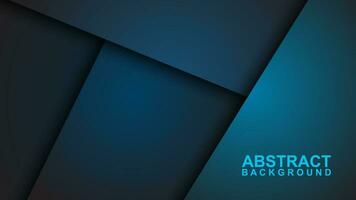 Turquoise green and blue background vector layers overlapping on dark space for background design