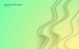 green paper cut abstract vector background design