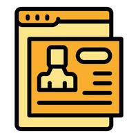 Access login icon vector flat