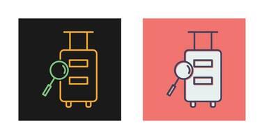 Luggage Inspection Vector Icon