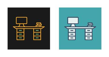 Working Desk Vector Icon