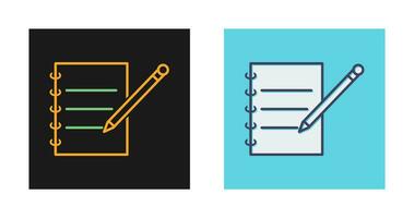 Notebook and Pen Vector Icon