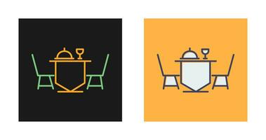 Dinner Table Vector Icon