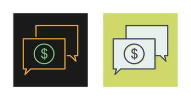 Money Talk Vector Icon