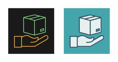 Hand Over Package Vector Icon