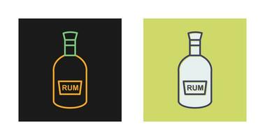 Bottle of Rum Vector Icon