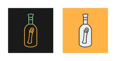 Scroll in Bottle Vector Icon